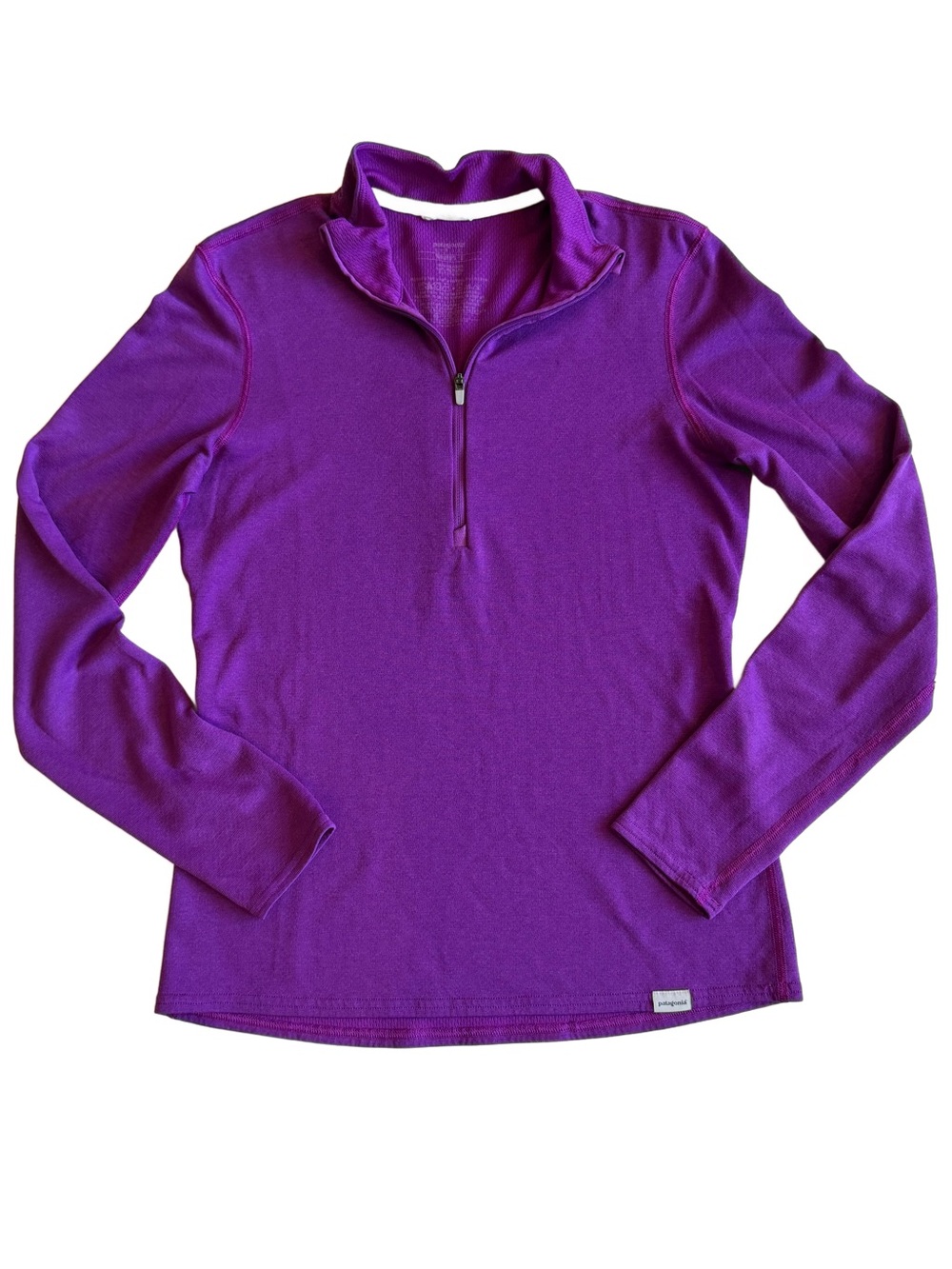 Patagonia Capilene 3 Midweight Quarter Zip Pullover Purple Base Layer Top S